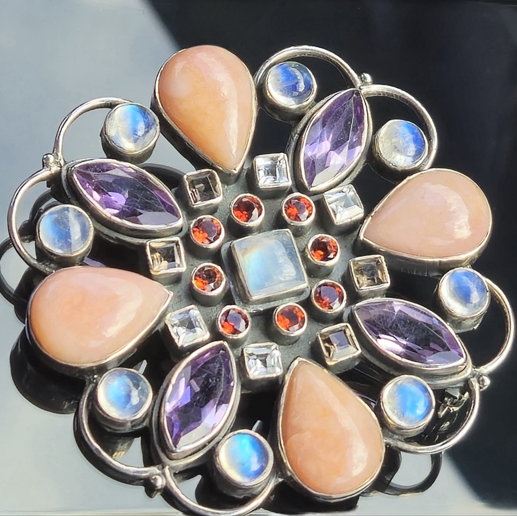 Nicky Butler Raj Limited Edition 925 Sterling Silver Pendant Brooch Enhancer Pin
